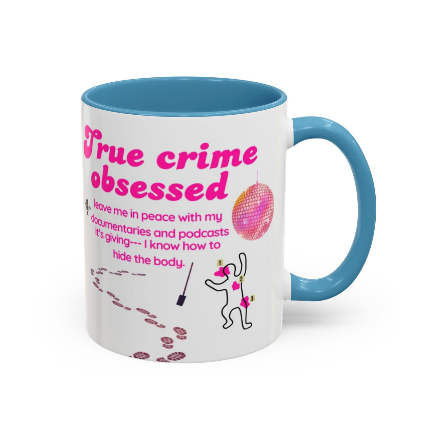 Mug: Pink Disco Ball True Crime
