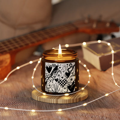 Jar Candle: Black Hearts | Inky Funk Design
