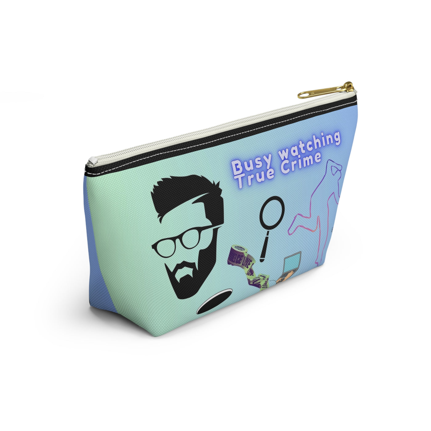 Pouch: Busy With my True Crime - Men's Accessory Pouch
