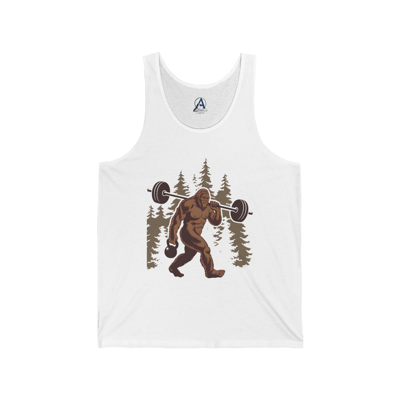 Tank: Bigfoot Fitness - I Believe Unisex Jersey Tank