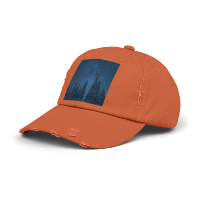 Cap: Night Sky Forest Design | Distressed