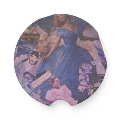 Soapstone Car Coaster: Glamorous Vintage Aesthetic Design