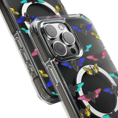 Phone Case: Magnetic Glow Moth Clear Impact Iphone Case