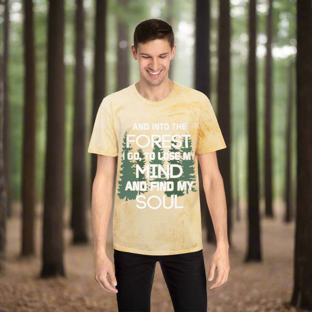 T-Shirt: High Chance of Forest Bathing | Men's Color Blast Style