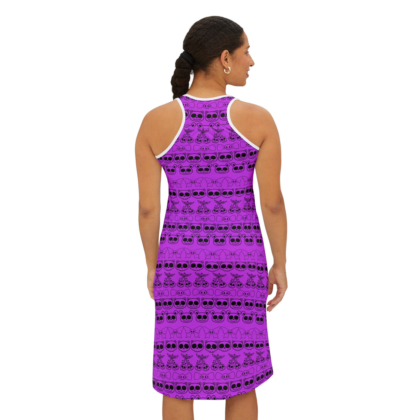 Racerback Dress: Purple Goth Kawaii