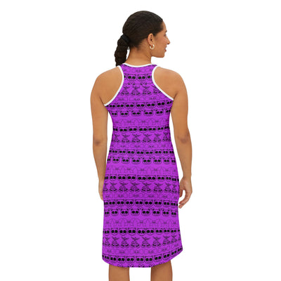 Racerback Dress: Purple Goth Kawaii