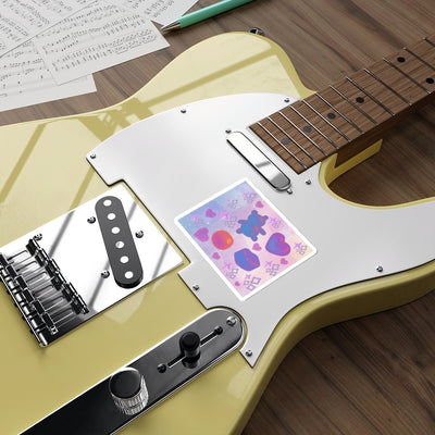 Die Cut Stickers: Purple Gummy Gummy Design