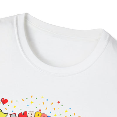 T-Shirt: Happy New Year Gamer Design | Retro