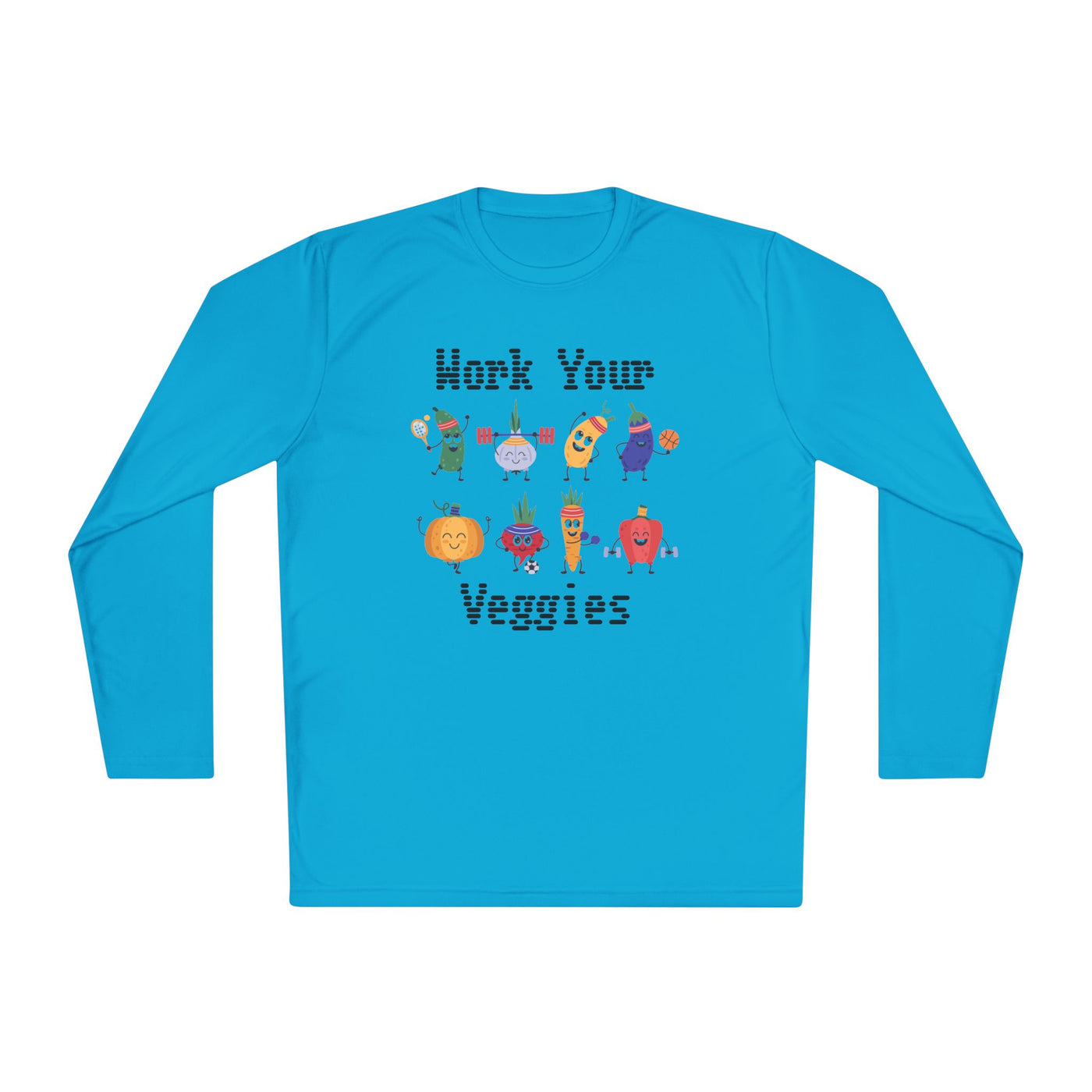 T-Shirt: Work Your Veggies - Lightweight Long Sleeve Tee