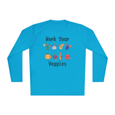 T-Shirt: Work Your Veggies - Lightweight Long Sleeve Tee