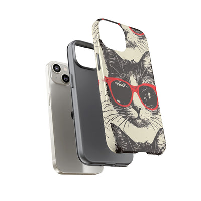 Phone Case: Sassy Cat Phone Case, Cute Cat Lovers Gift, Pet Lover Accessory, Fun Cat Phone Cover, Stylish Gadget Protection