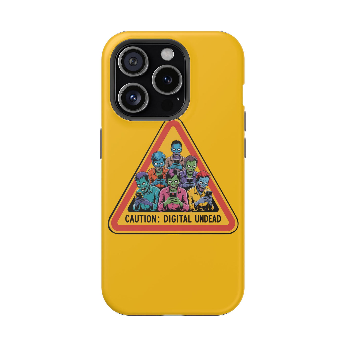 Phone Case: Zombie-Themed Tough Case for iPhone, Caution Digital Undead Phone Cover, Phone Accessory for Halloween, Unique Gift Idea, Trendy Phone [...]