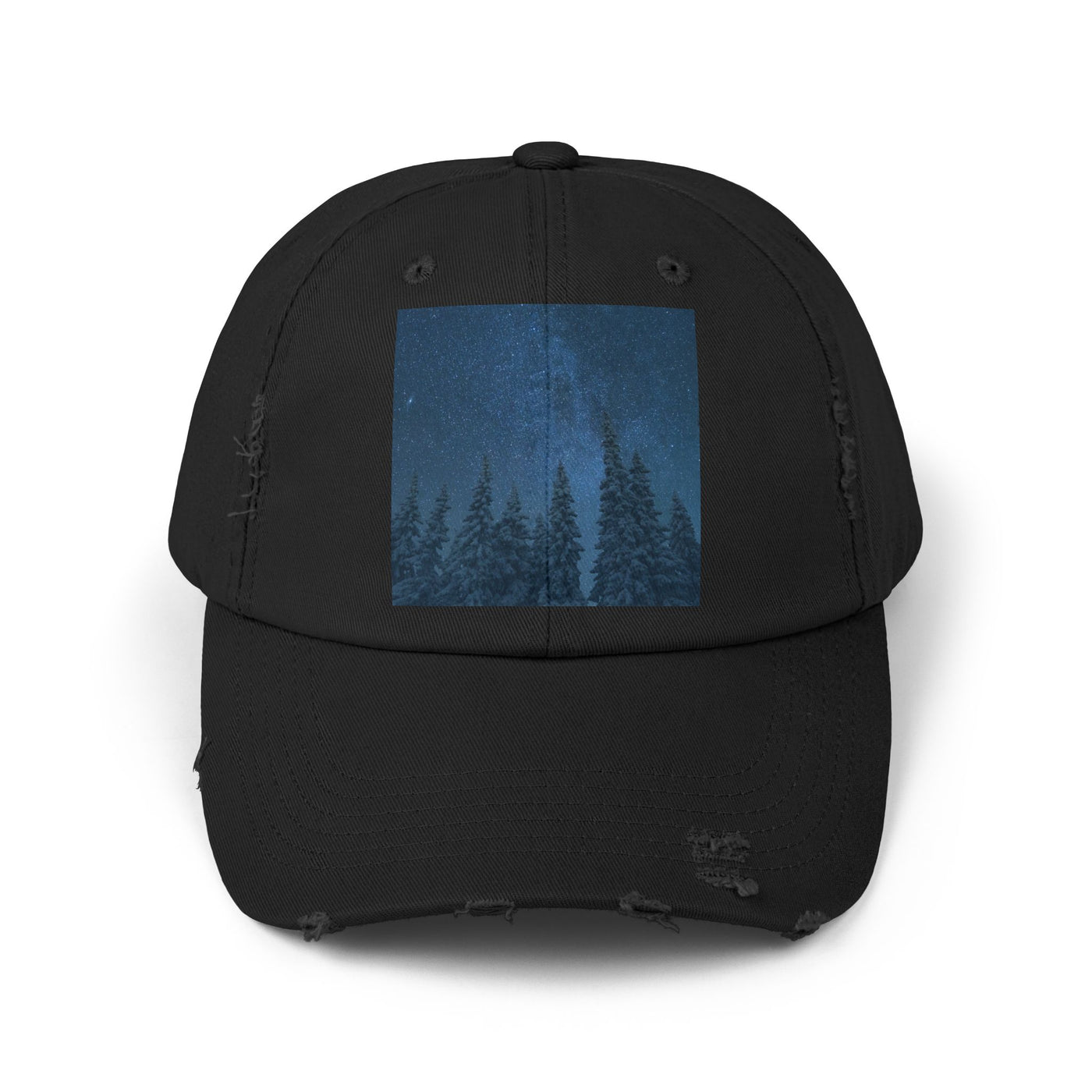 Cap: Night Sky Forest Design | Distressed