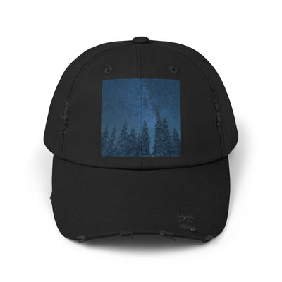 Cap: Night Sky Forest Design | Distressed