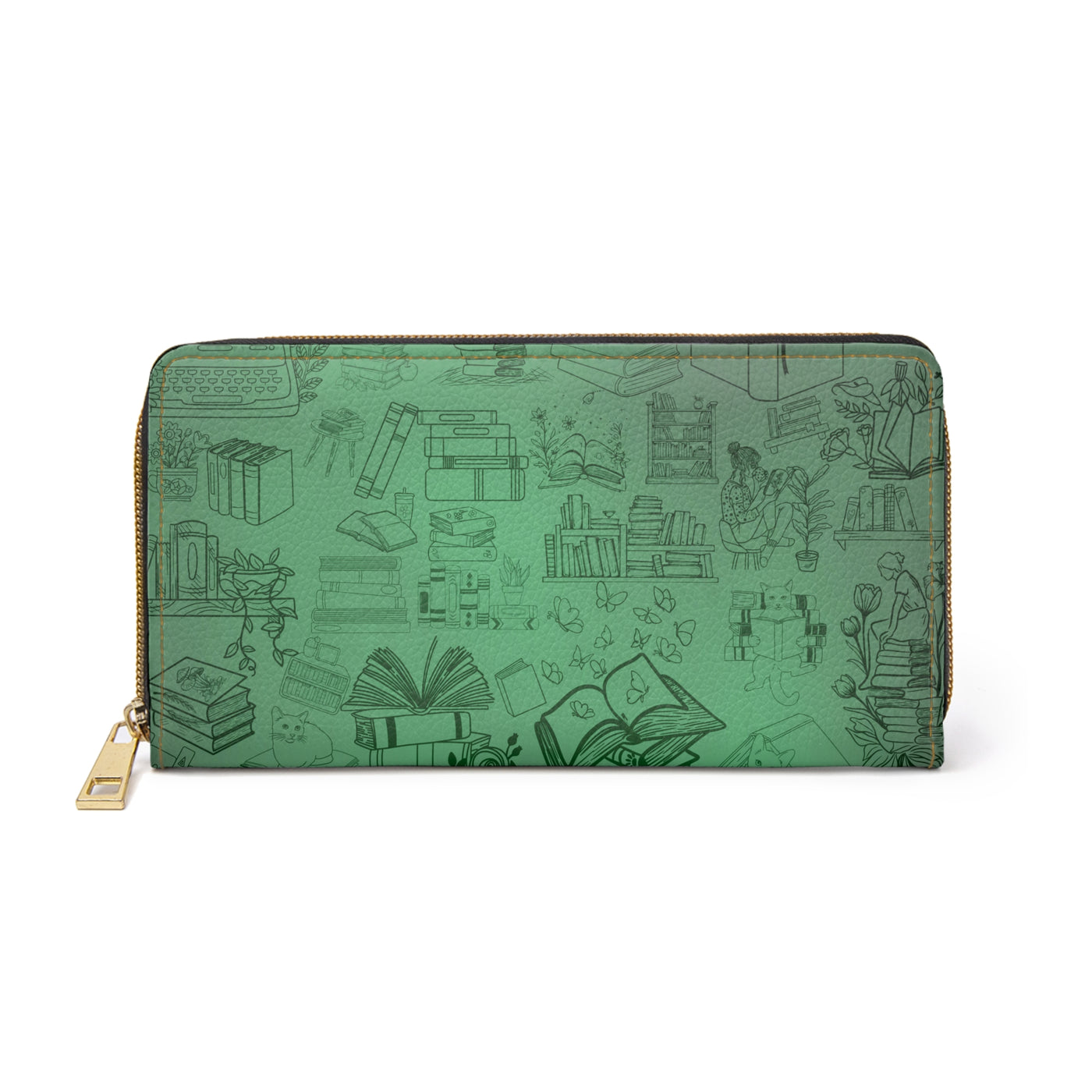 Wallet: Lover of Literature Zipper Wallet