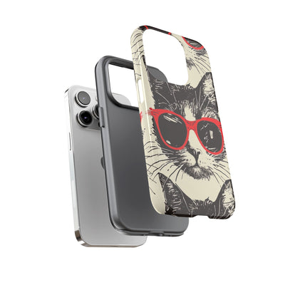 Phone Case: Sassy Cat Phone Case, Cute Cat Lovers Gift, Pet Lover Accessory, Fun Cat Phone Cover, Stylish Gadget Protection