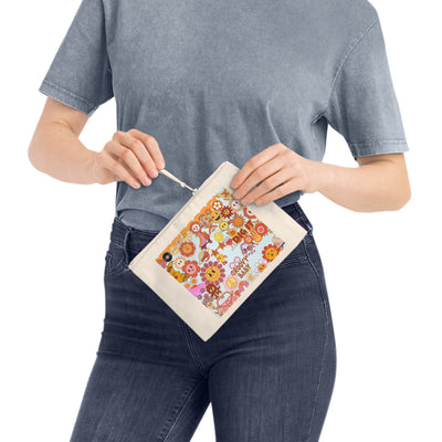 Pencil Case: Groovy Floral | retro 70s Vibe