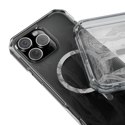 Phone Case:  Subtle Antique Skeletons Magnetic Clear Impact Case for iPhone
