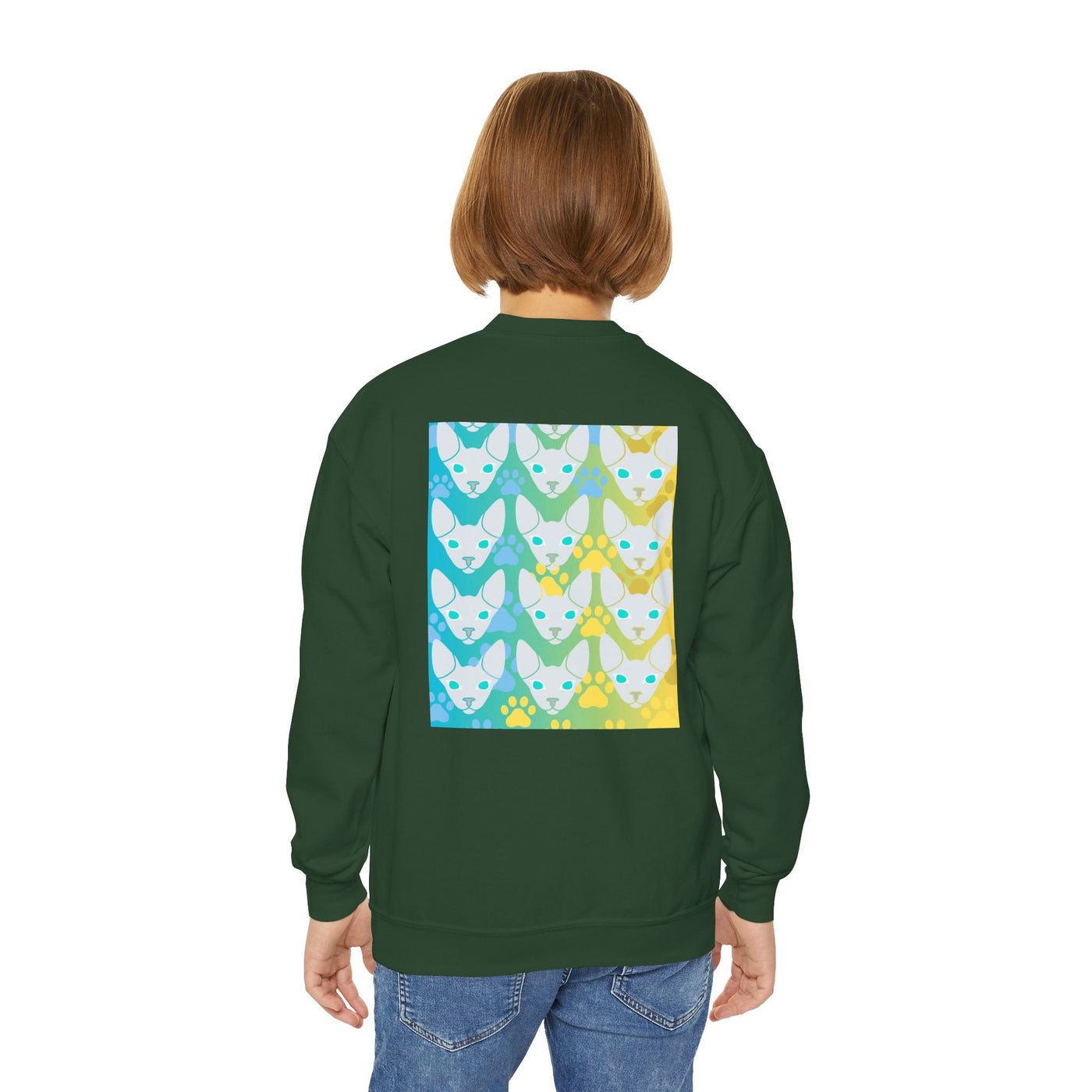 Sweatshirt: Hairless Kitty Design Crewneck