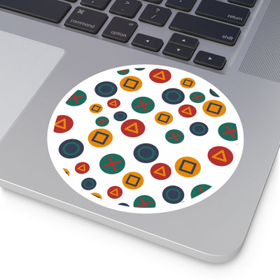 Stickers: Gamer Button Design | Round Style