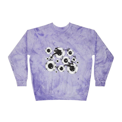 Crewneck Sweatshirt: All Eyes On Me | Color Blast| Men's Design