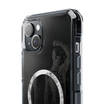 Phone Case:  Subtle Antique Skeletons Magnetic Clear Impact Case for iPhone