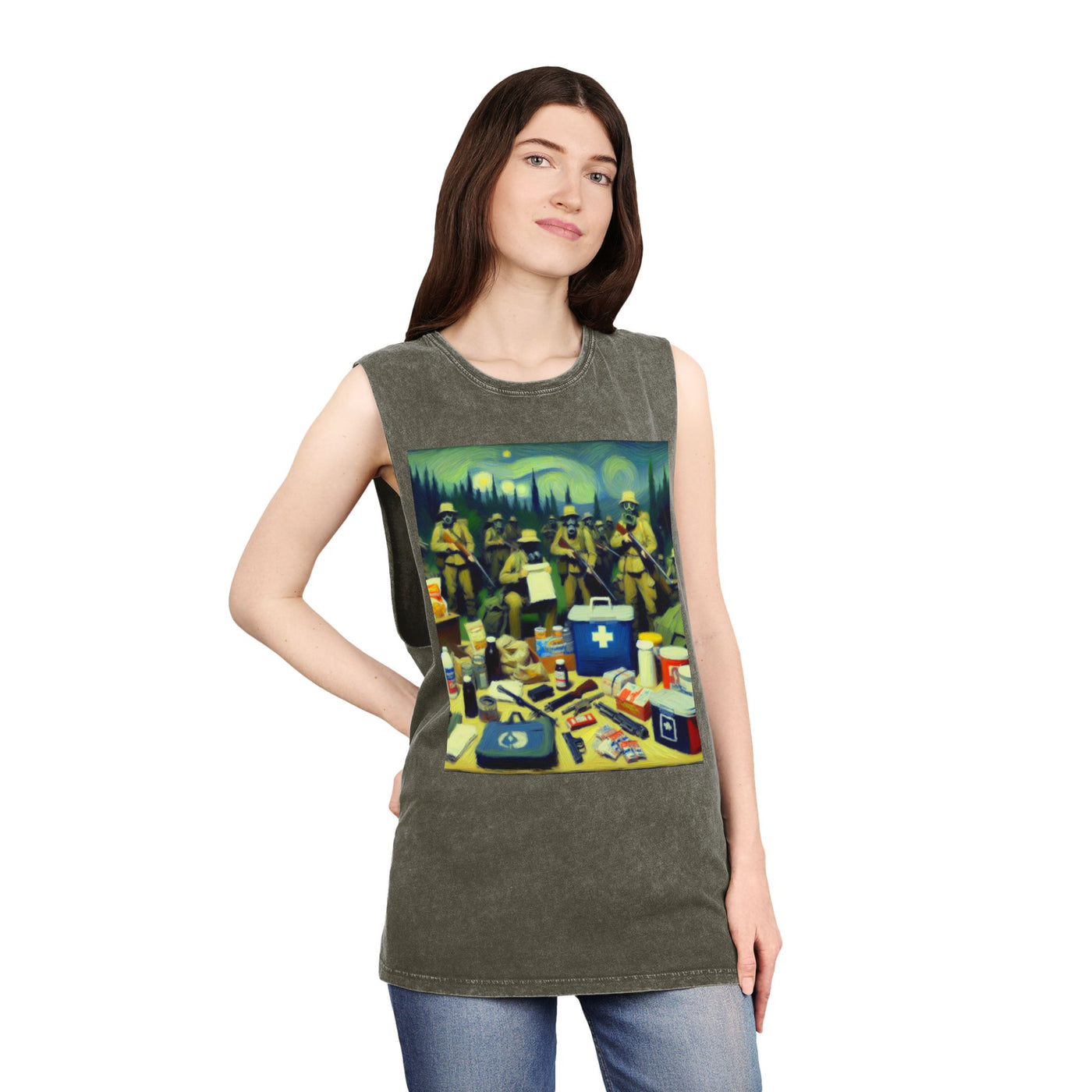 Vintage Zombie Apocalypse Supply Run Tank Top