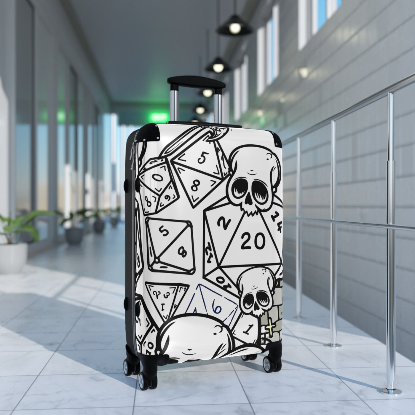 Luggage:  Skull DND Gaming Suitcase