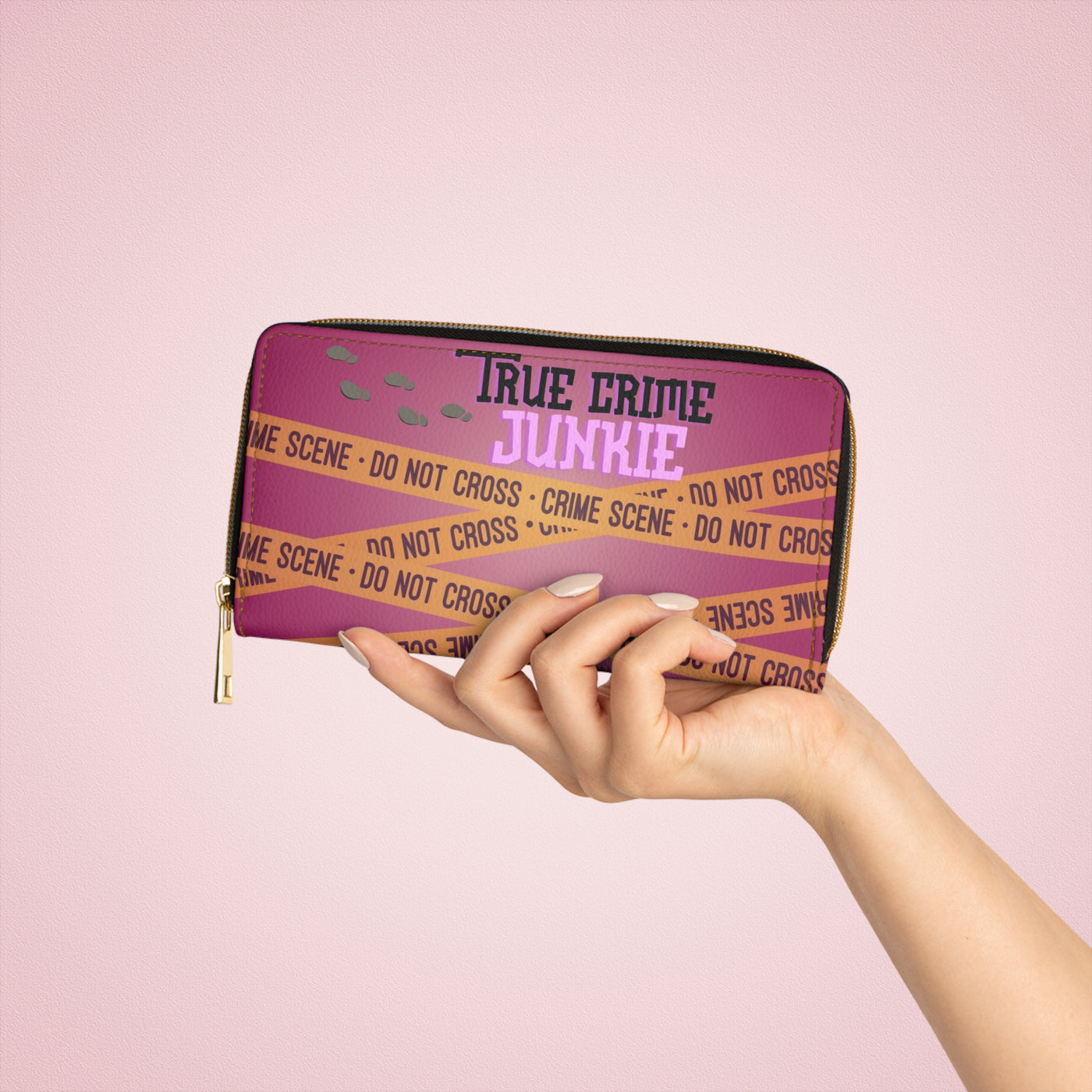 Wallet: True Crime Junkie Zipper Wallet | Perfect For True Crime Lovers & Investigators