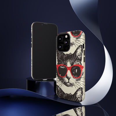 Phone Case: Sassy Cat Phone Case, Cute Cat Lovers Gift, Pet Lover Accessory, Fun Cat Phone Cover, Stylish Gadget Protection