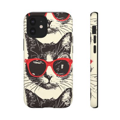 Phone Case: Sassy Cat Phone Case, Cute Cat Lovers Gift, Pet Lover Accessory, Fun Cat Phone Cover, Stylish Gadget Protection