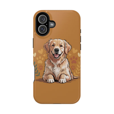 Dog Lover Magnetic Phone Case, Cute Pet Cases for iPhone, Dog-themed Phone Covers, Golden Retriever Case, Gifts for Dog Owners