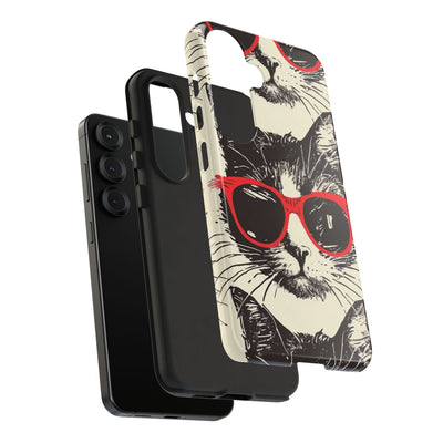 Phone Case: Sassy Cat Phone Case, Cute Cat Lovers Gift, Pet Lover Accessory, Fun Cat Phone Cover, Stylish Gadget Protection
