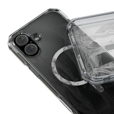 Phone Case:  Subtle Antique Skeletons Magnetic Clear Impact Case for iPhone