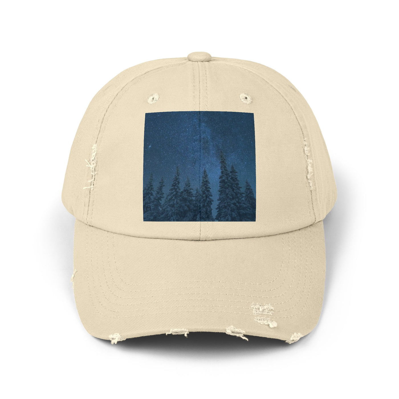 Cap: Night Sky Forest Design | Distressed