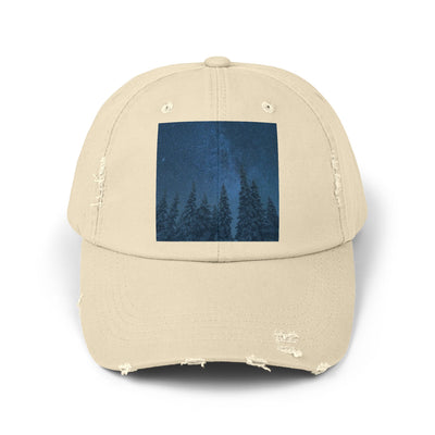 Cap: Night Sky Forest Design | Distressed