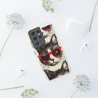 Phone Case: Sassy Cat Phone Case, Cute Cat Lovers Gift, Pet Lover Accessory, Fun Cat Phone Cover, Stylish Gadget Protection