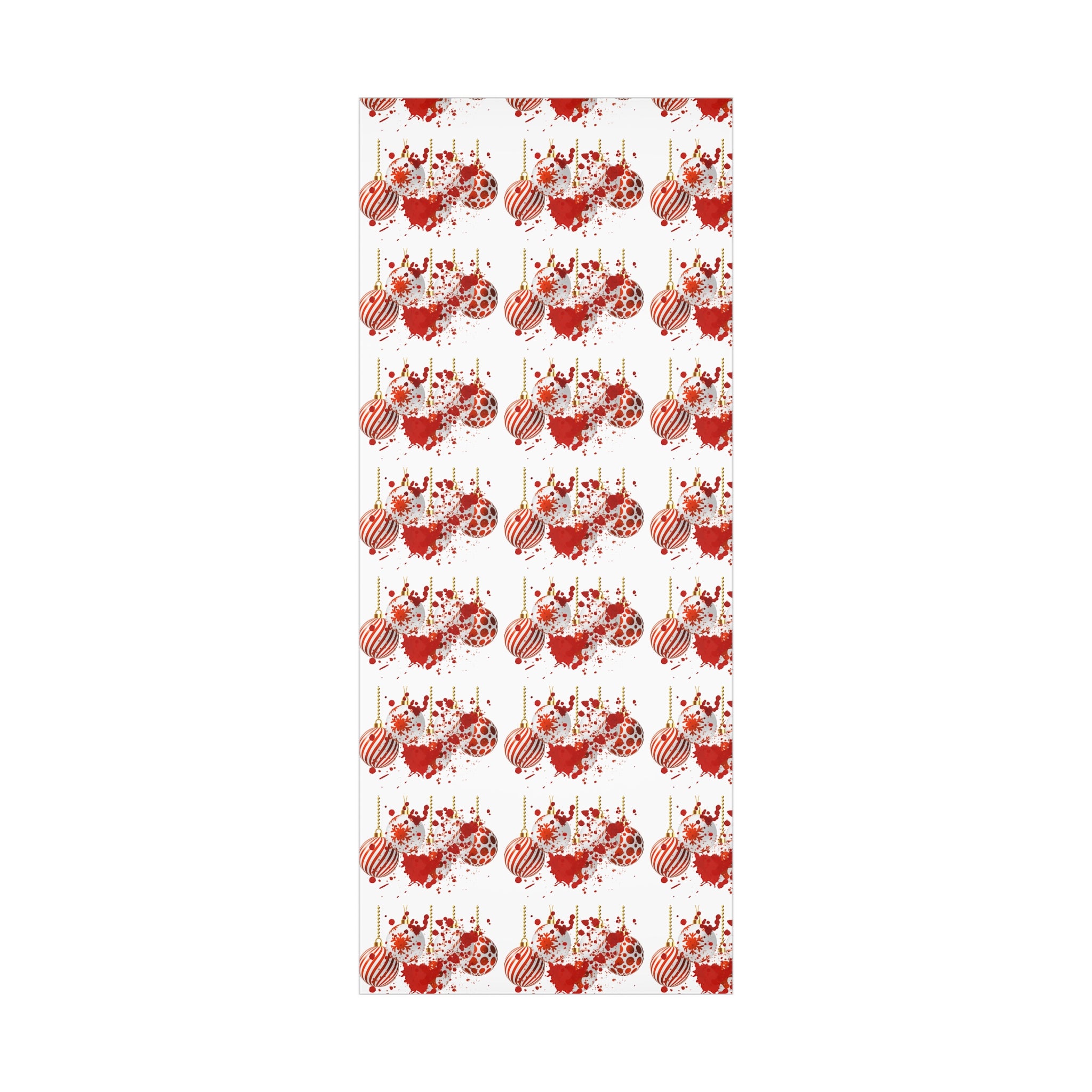 Wrapping Paper: Bloody Baubles | Holiday Crime Theme