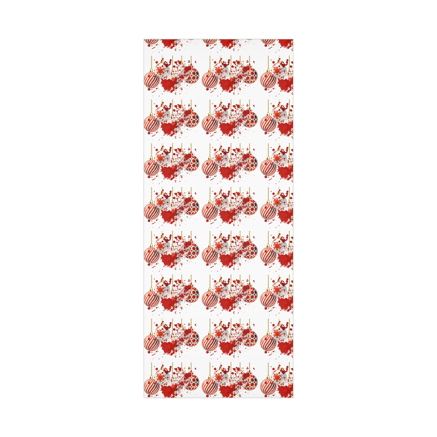 Wrapping Paper: Bloody Baubles | Holiday Crime Theme