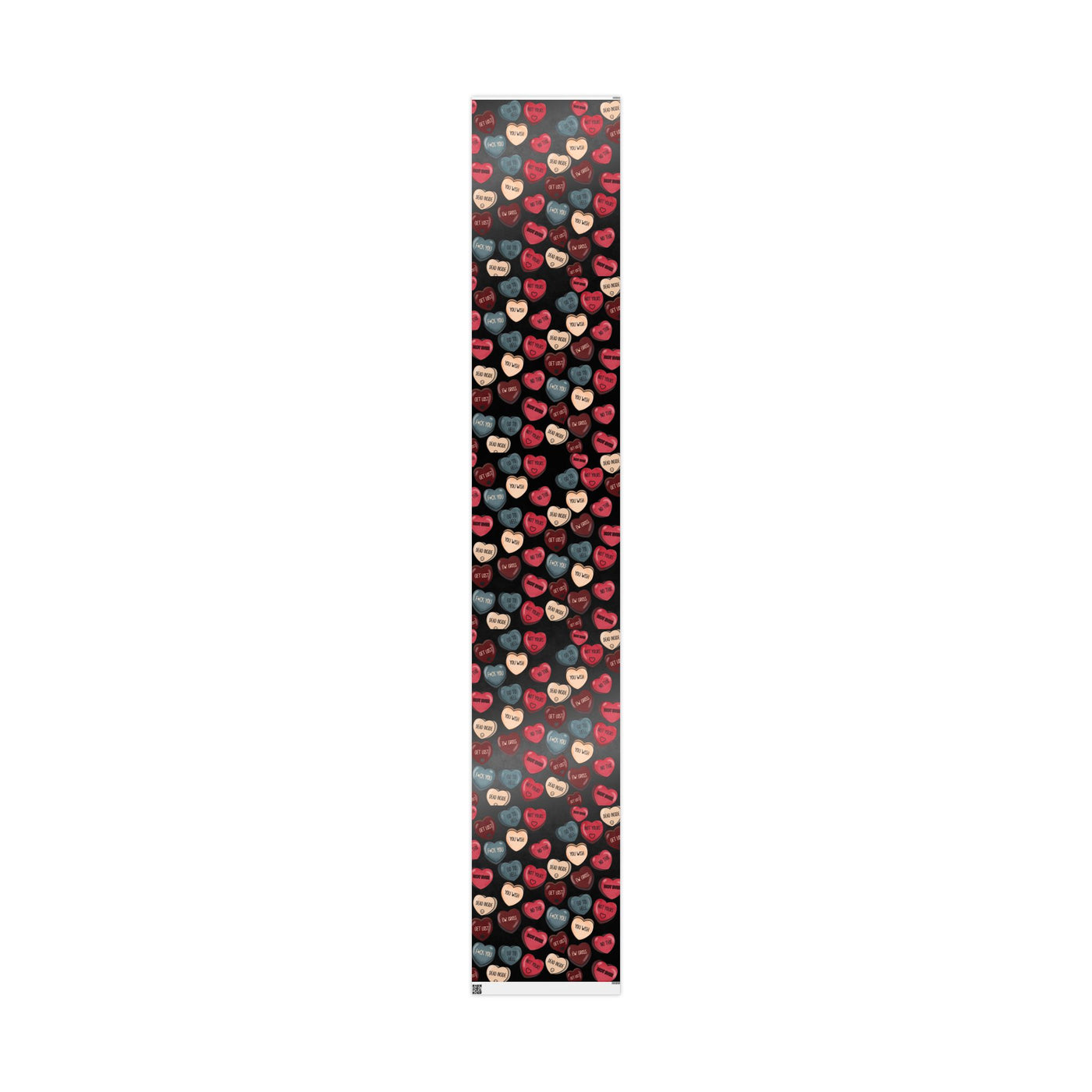 Wrapping Paper: Anti-Valentines Day convo hearts