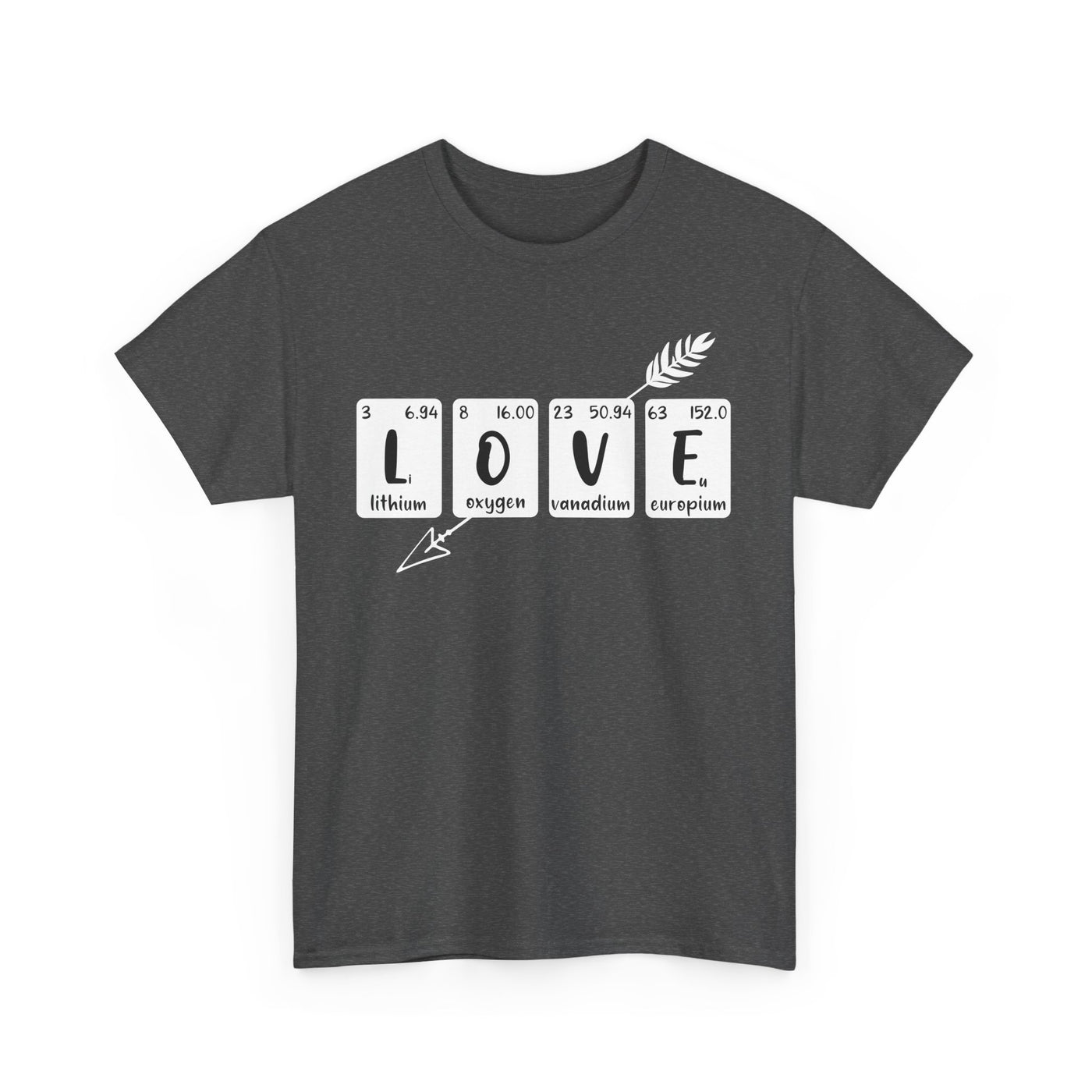 Unisex Heavy Cotton Tee - Love Elements Chemistry Shirt