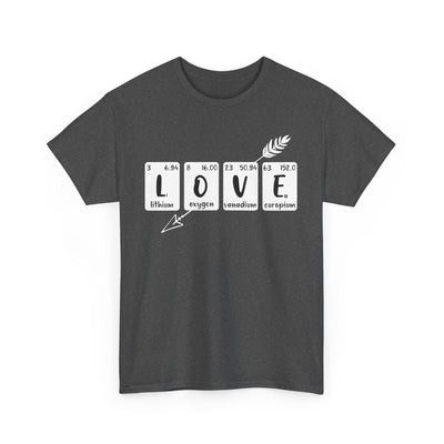 Unisex Heavy Cotton Tee - Love Elements Chemistry Shirt
