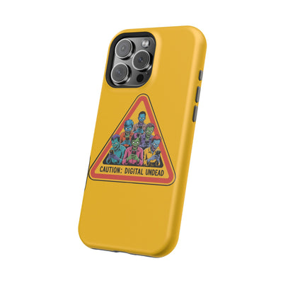 Phone Case: Zombie-Themed Tough Case for iPhone, Caution Digital Undead Phone Cover, Phone Accessory for Halloween, Unique Gift Idea, Trendy Phone [...]