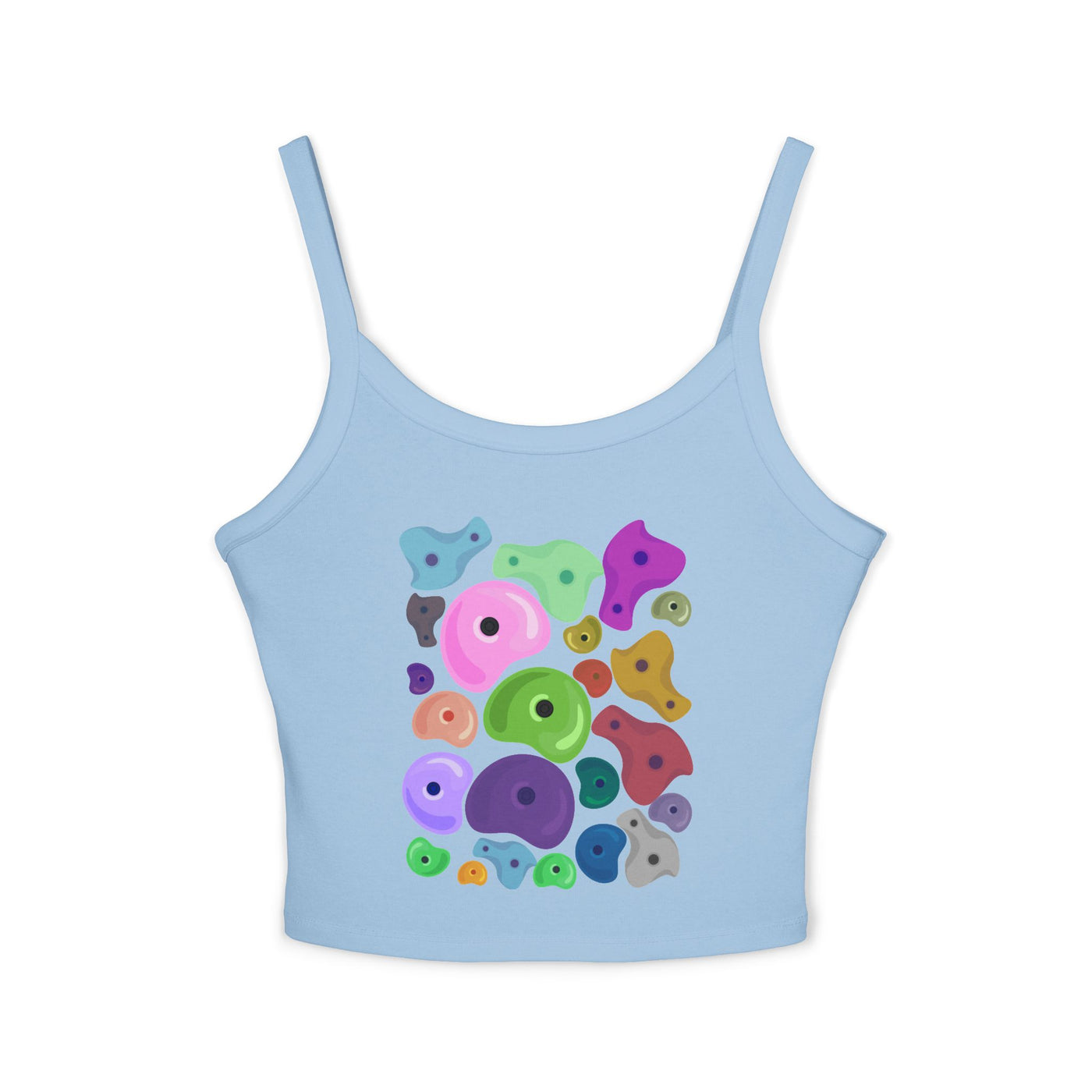 Tank Top: Rock Climbing Design | Women's Spaghetti Strap Style