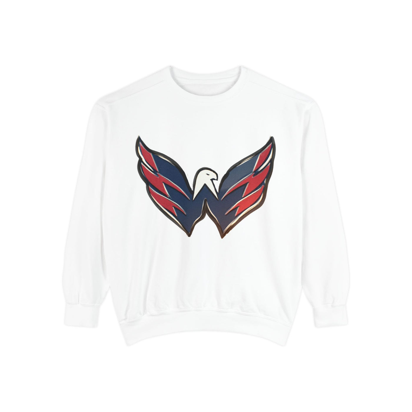 Sweatshirt: MTO Custom Handdrawn Sports Swestshirt Retro Eagle - CAPS Sample