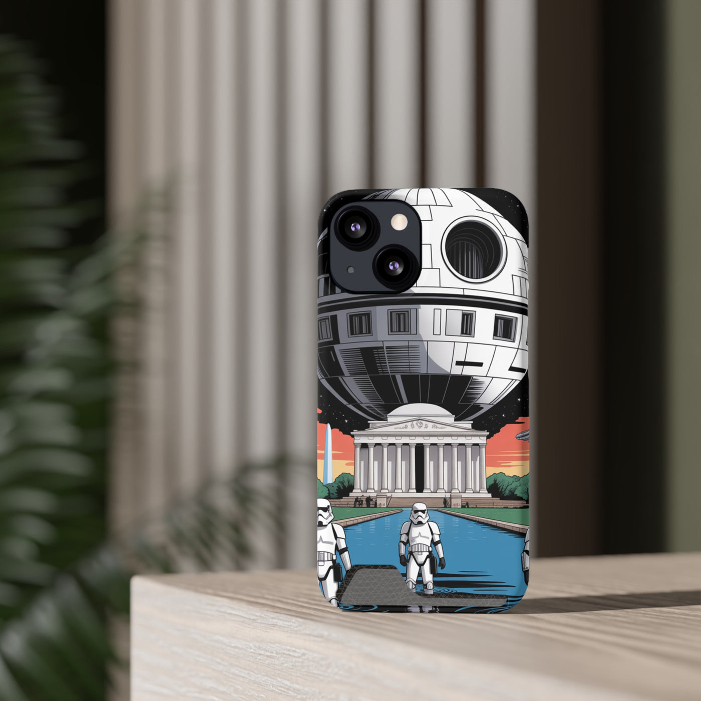 Phone Case: Galaxy-Inspired Phone Case with Card Holder, Space-Themed Gift, Star Wars-Inspired Design, Geek Accessories, Unique Phone Cover