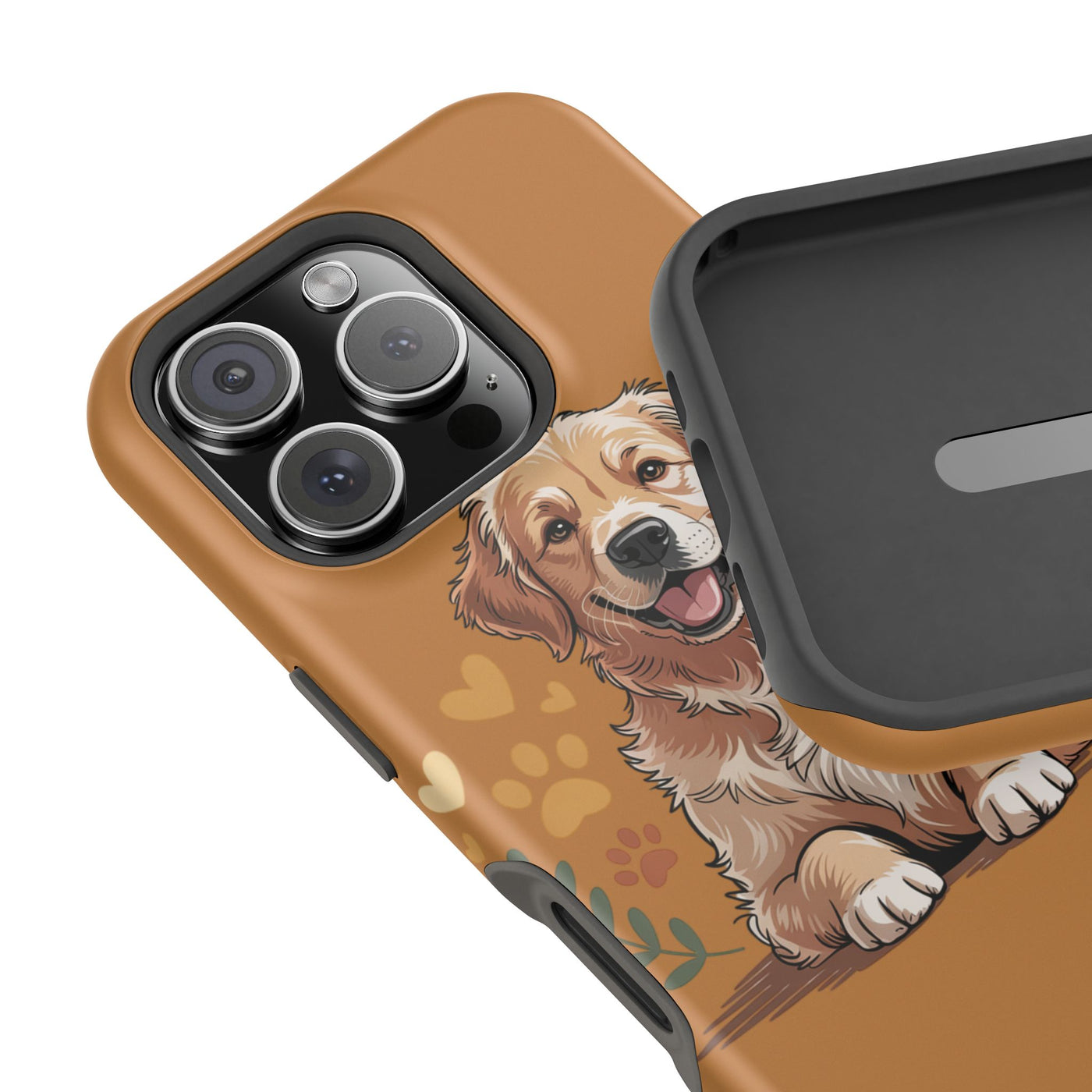Dog Lover Magnetic Phone Case, Cute Pet Cases for iPhone, Dog-themed Phone Covers, Golden Retriever Case, Gifts for Dog Owners