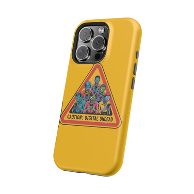 Phone Case: Zombie-Themed Tough Case for iPhone, Caution Digital Undead Phone Cover, Phone Accessory for Halloween, Unique Gift Idea, Trendy Phone [...]