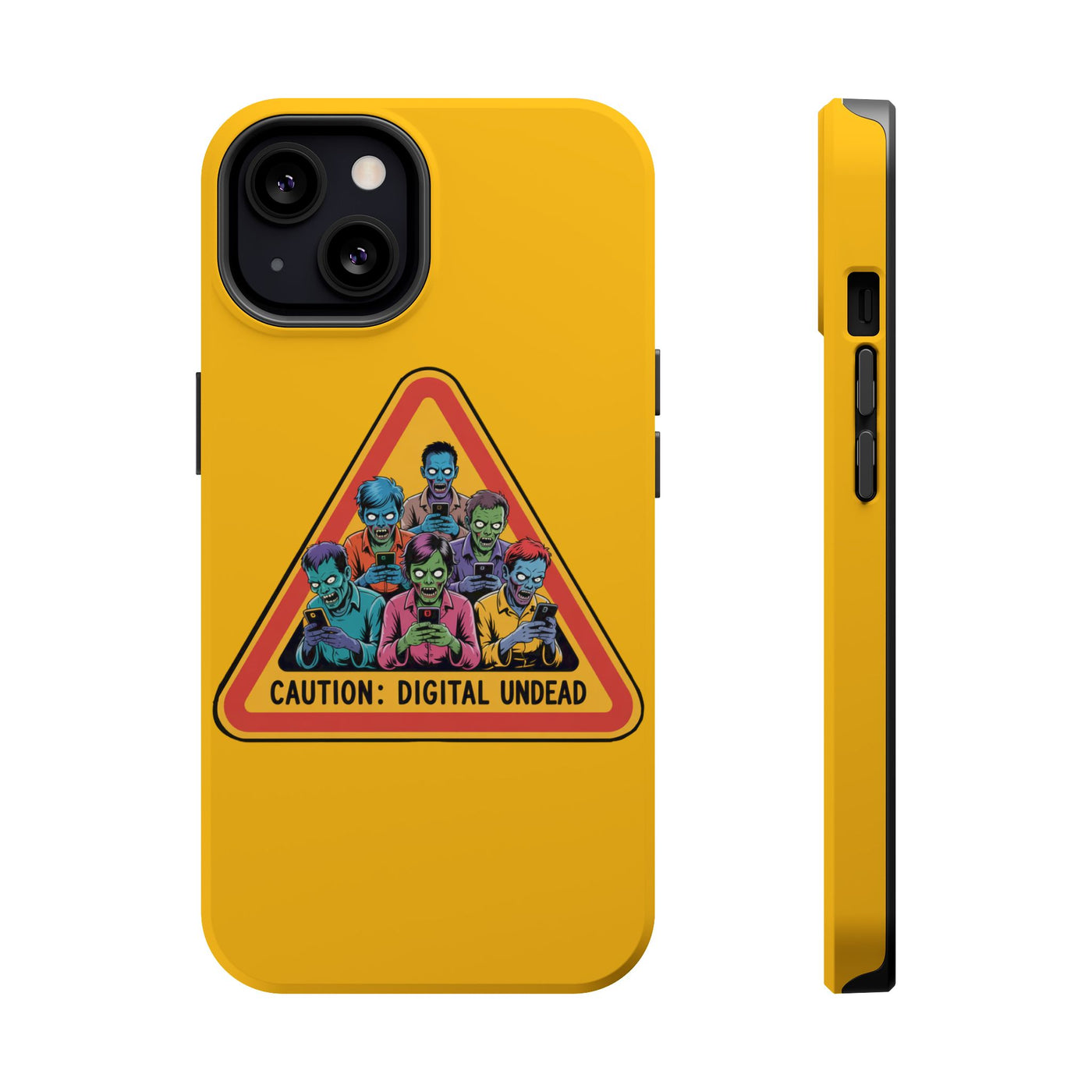 Phone Case: Zombie-Themed Tough Case for iPhone, Caution Digital Undead Phone Cover, Phone Accessory for Halloween, Unique Gift Idea, Trendy Phone [...]