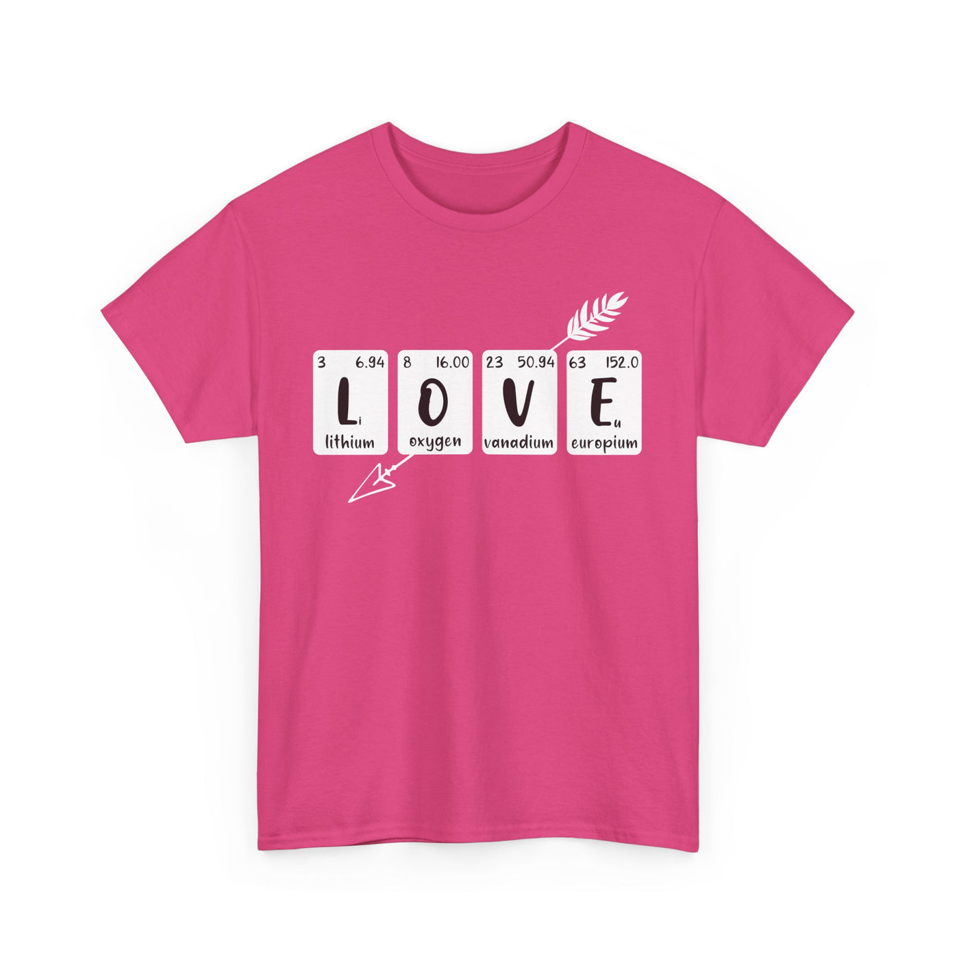 Unisex Heavy Cotton Tee - Love Elements Chemistry Shirt